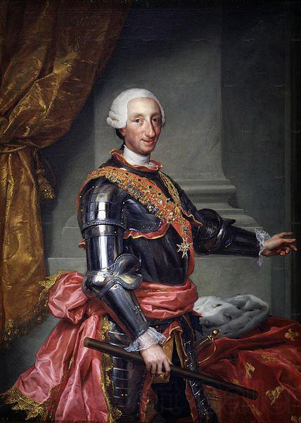 Anton Raphael Mengs Portrait of Charles III of Spain Norge oil painting art